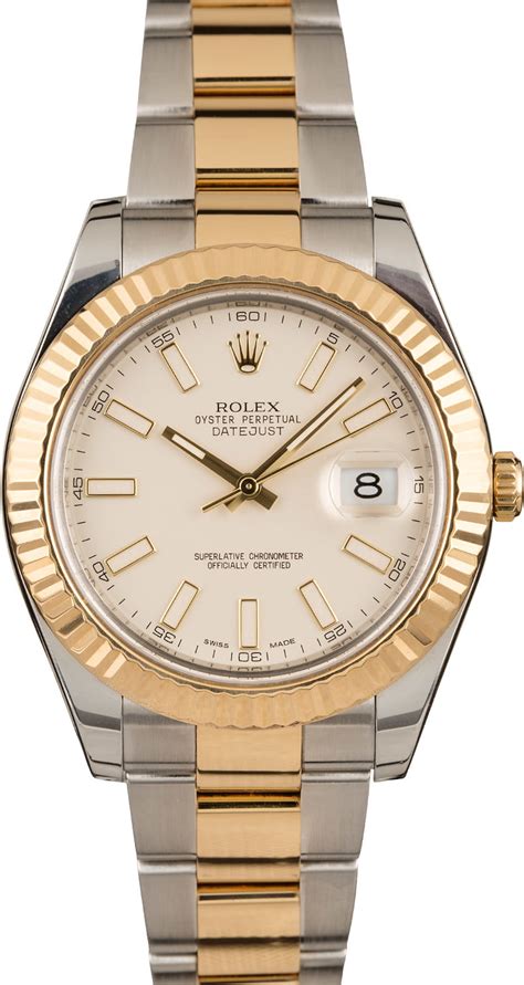 rolex datejust 41mm twotone